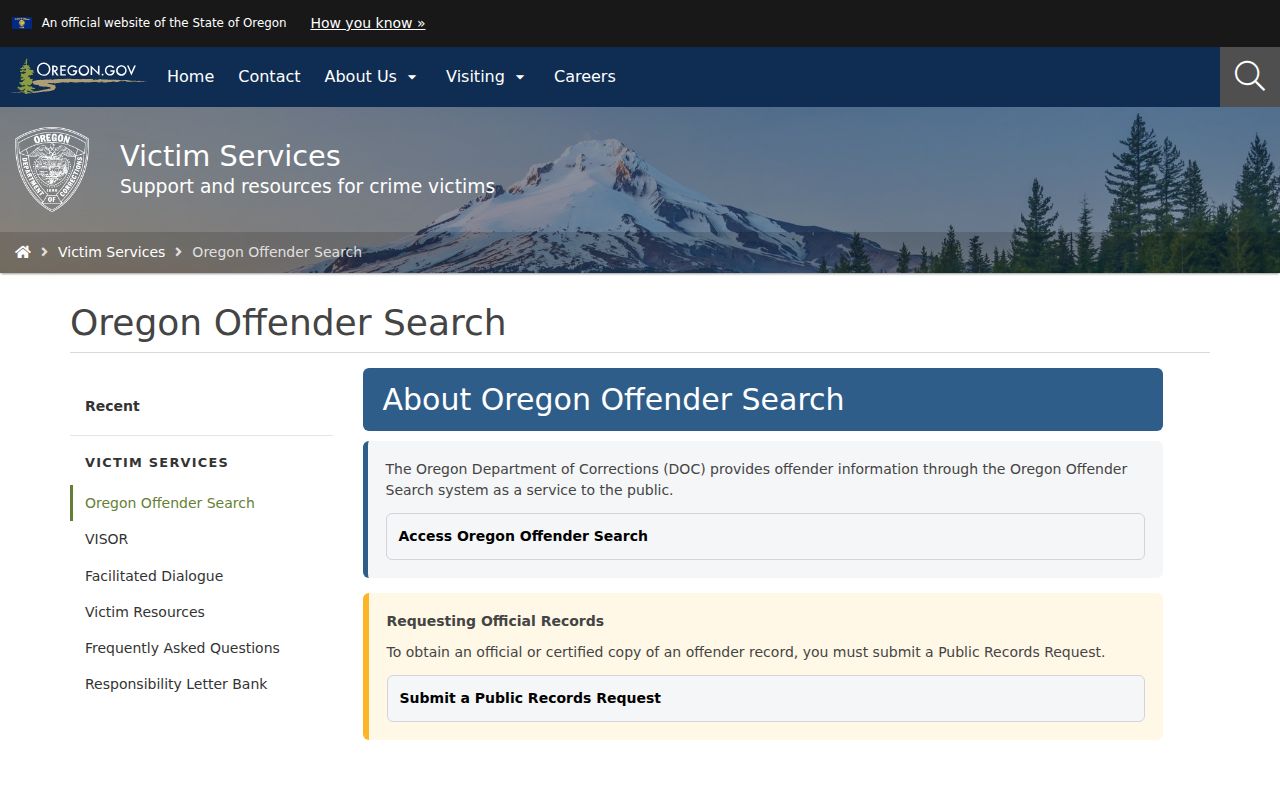 Oregon locator for Multnomah County arrest and custody follow-up
